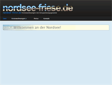 Tablet Screenshot of nordsee-friese.de